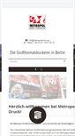 Mobile Screenshot of metropoldruck.com